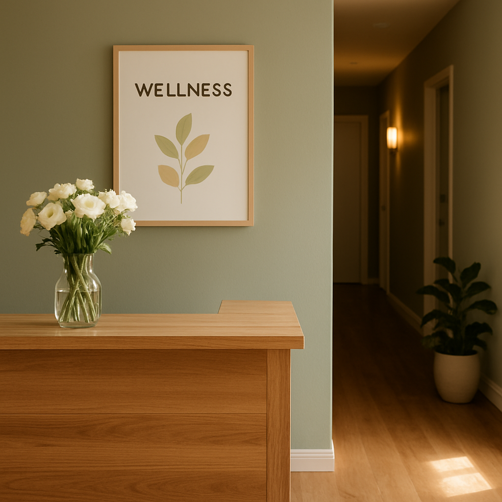 Welcoming clinic reception area at Ikuyo Tajiri Myotherapy Bannockburn